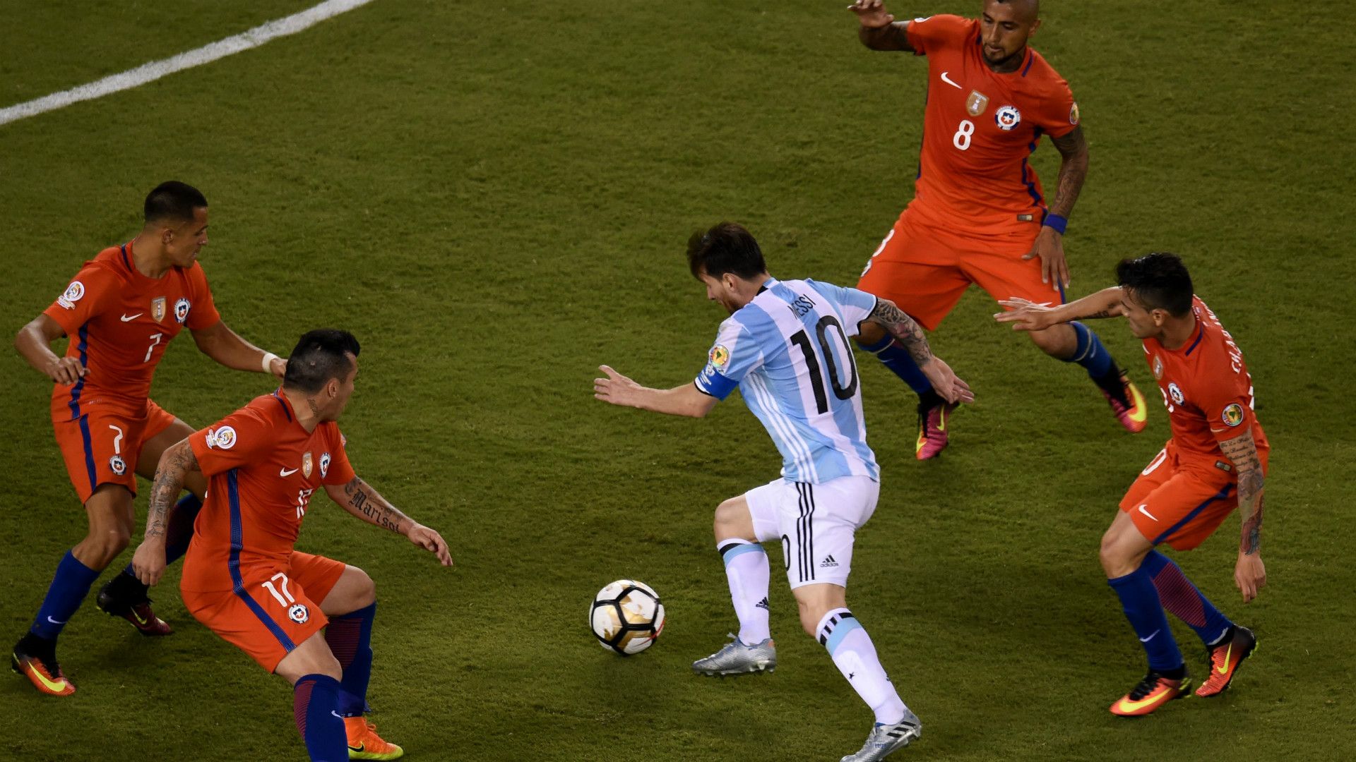 Lionel Messi Argentina Chile Final Copa America Centenario 26062016
