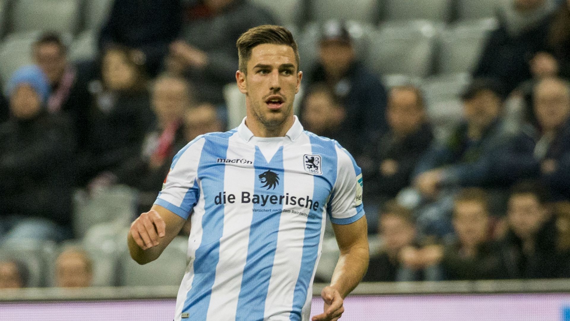 Milos Degenek 1860 Munich v Kaiserslautern 2 Bundesliga 21112016