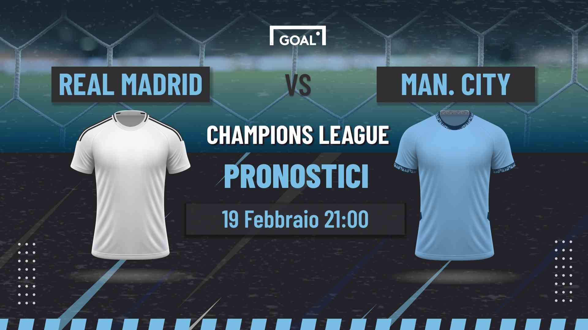 pronostici real madrid - manchester city