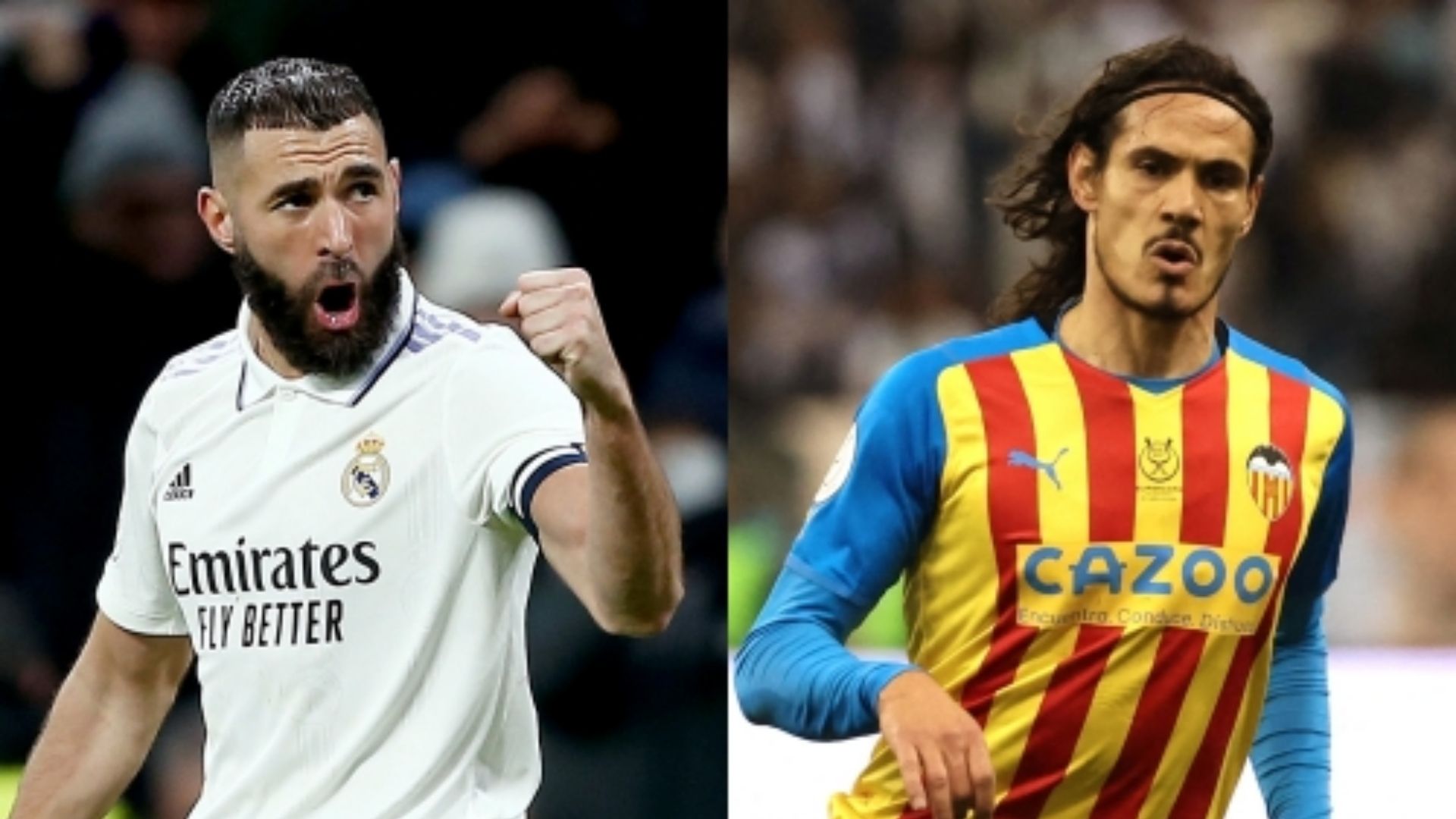 Karim Benzema Real Madrid Edinson Cavani Valencia