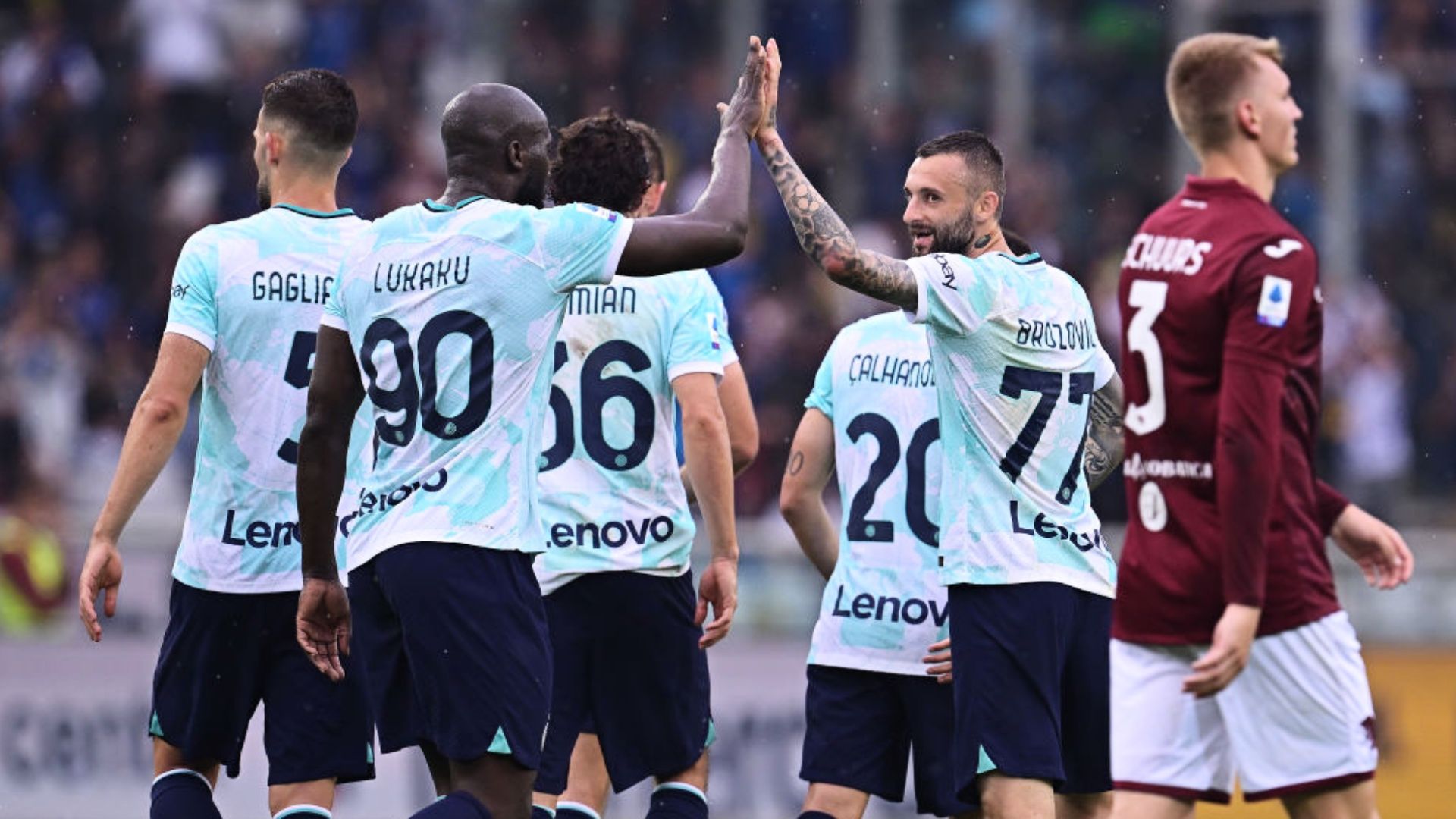 Lukaku Brozovic Torino Inter 2022 2023