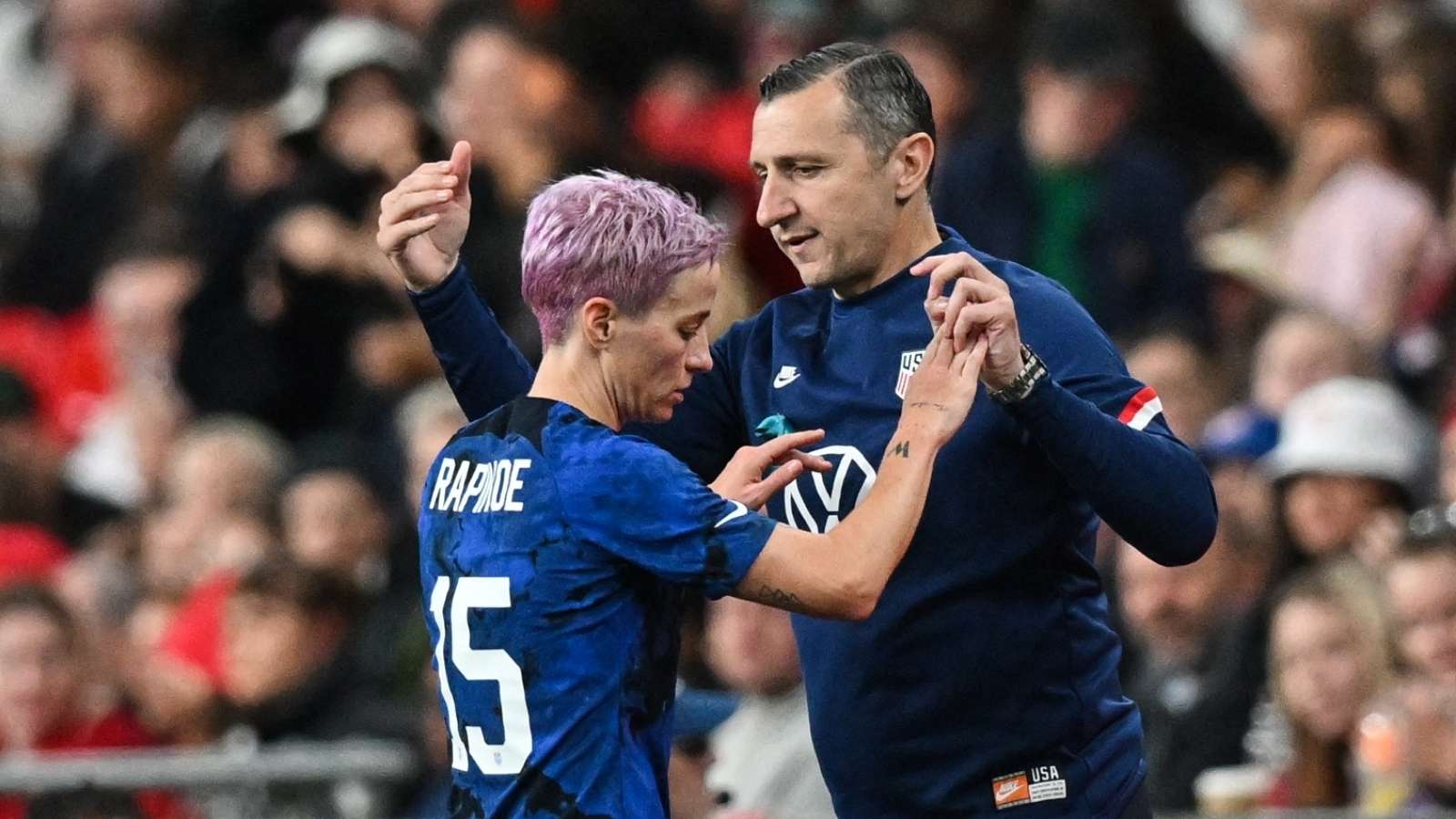 Megan Rapinoe Vlatko Andonovski USWNT 2022 