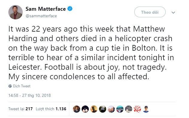 Leicester tragic