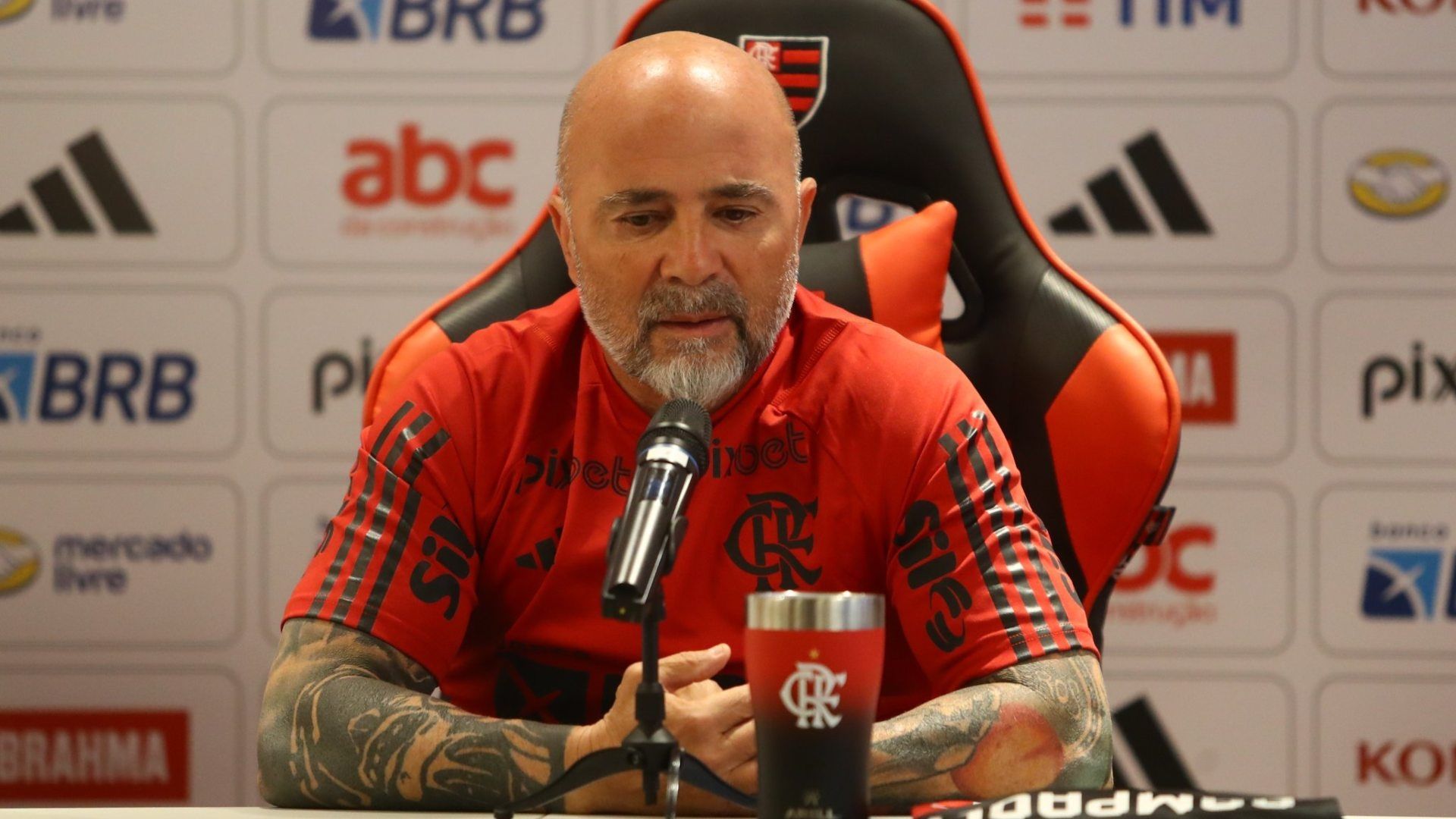 Jorge Sampaoli é apresentado como técnico do Flamengo, 17/04/2023