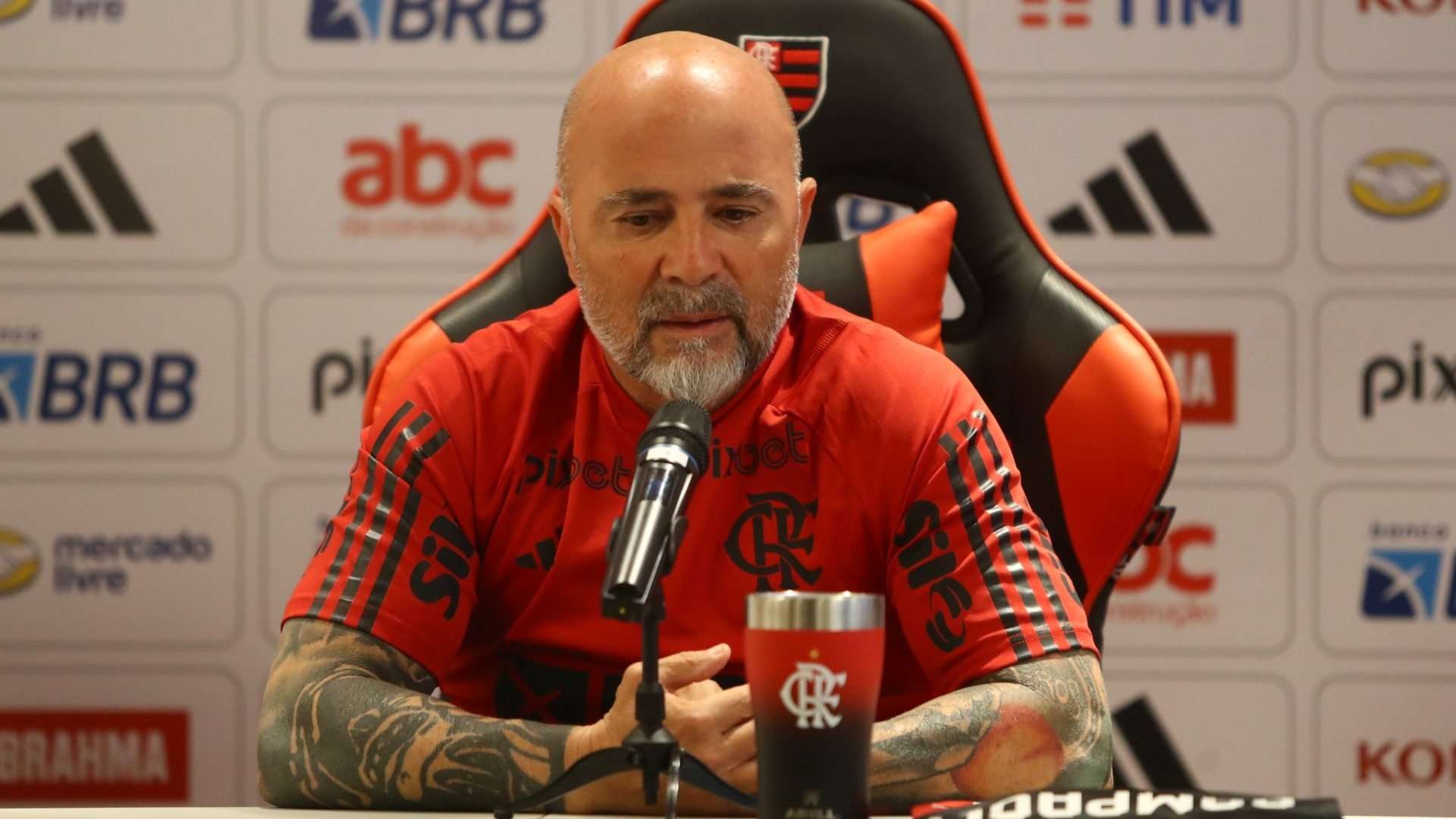 Jorge Sampaoli é apresentado como técnico do Flamengo, 17/04/2023