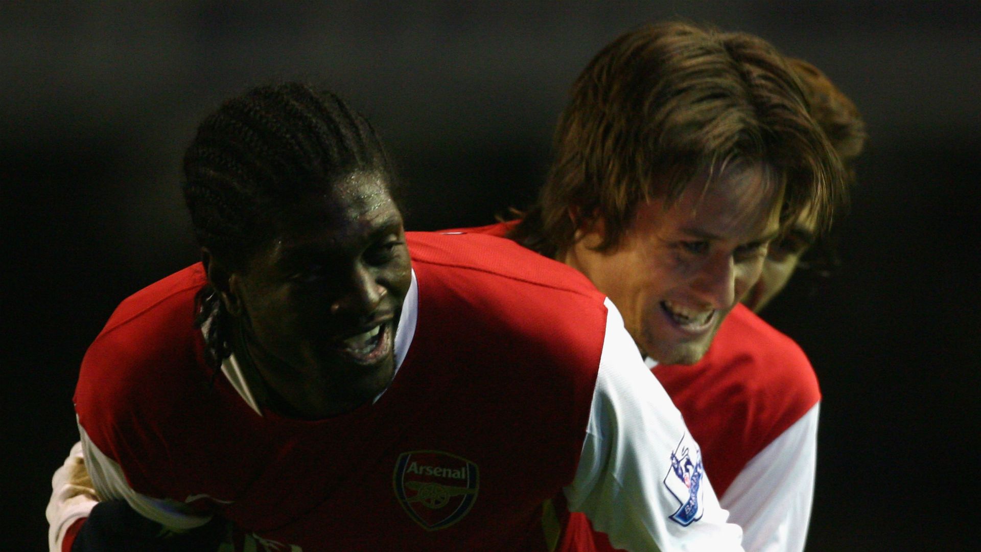 Emmanuel Adebayor Tomas Rosicky Arsenal