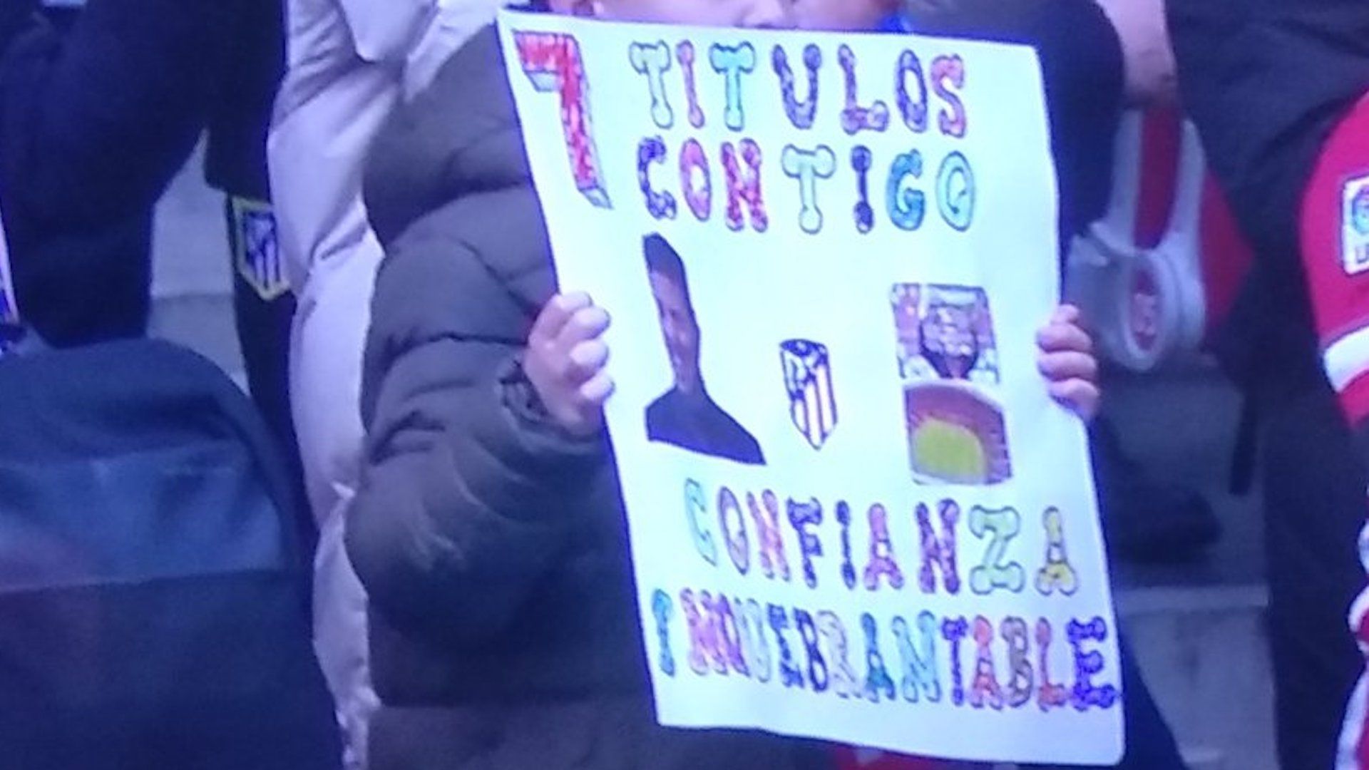 Pancarta Simeone
