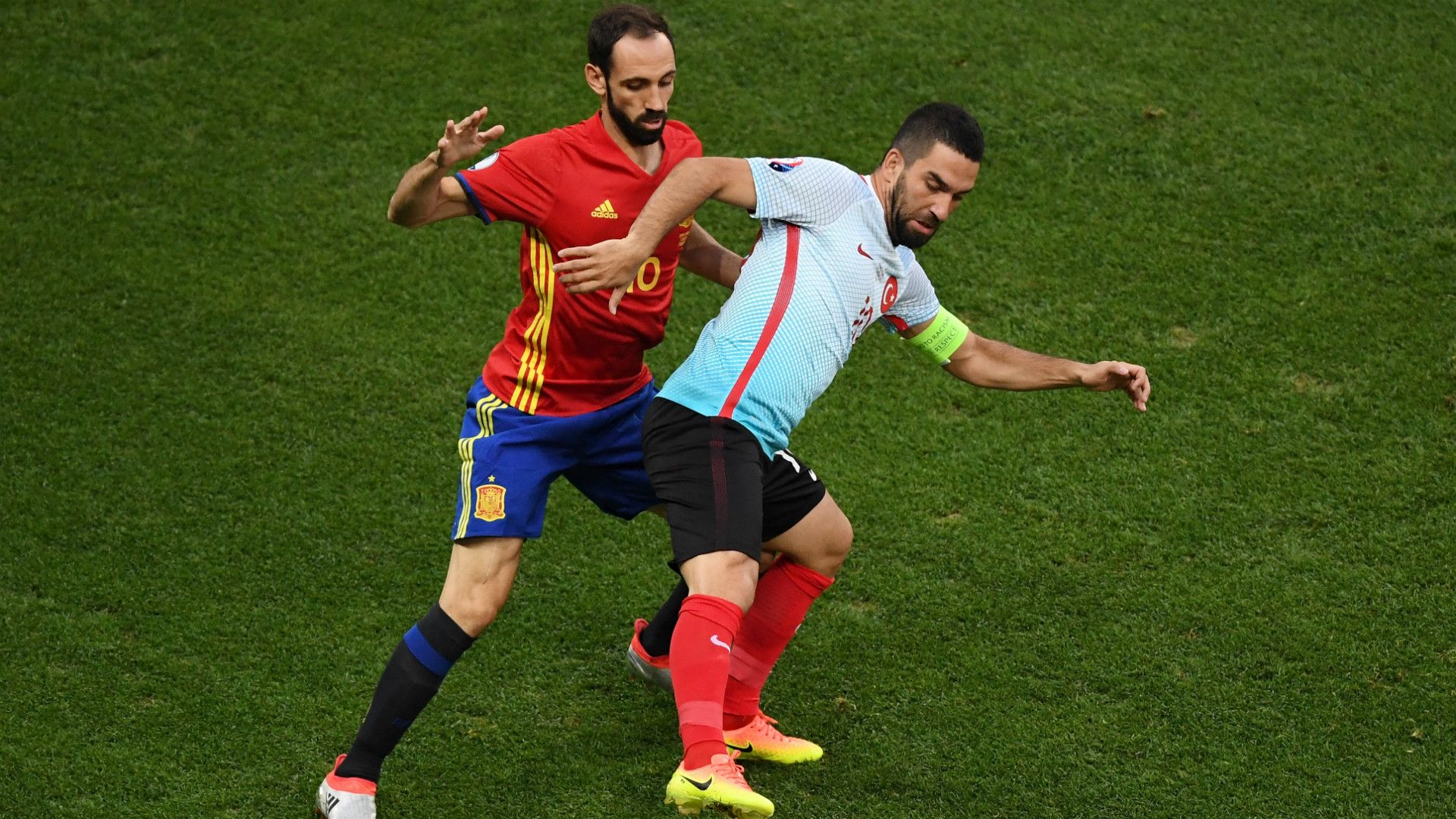 Juanfran Arda Turan Spain Turkey Euro 2016