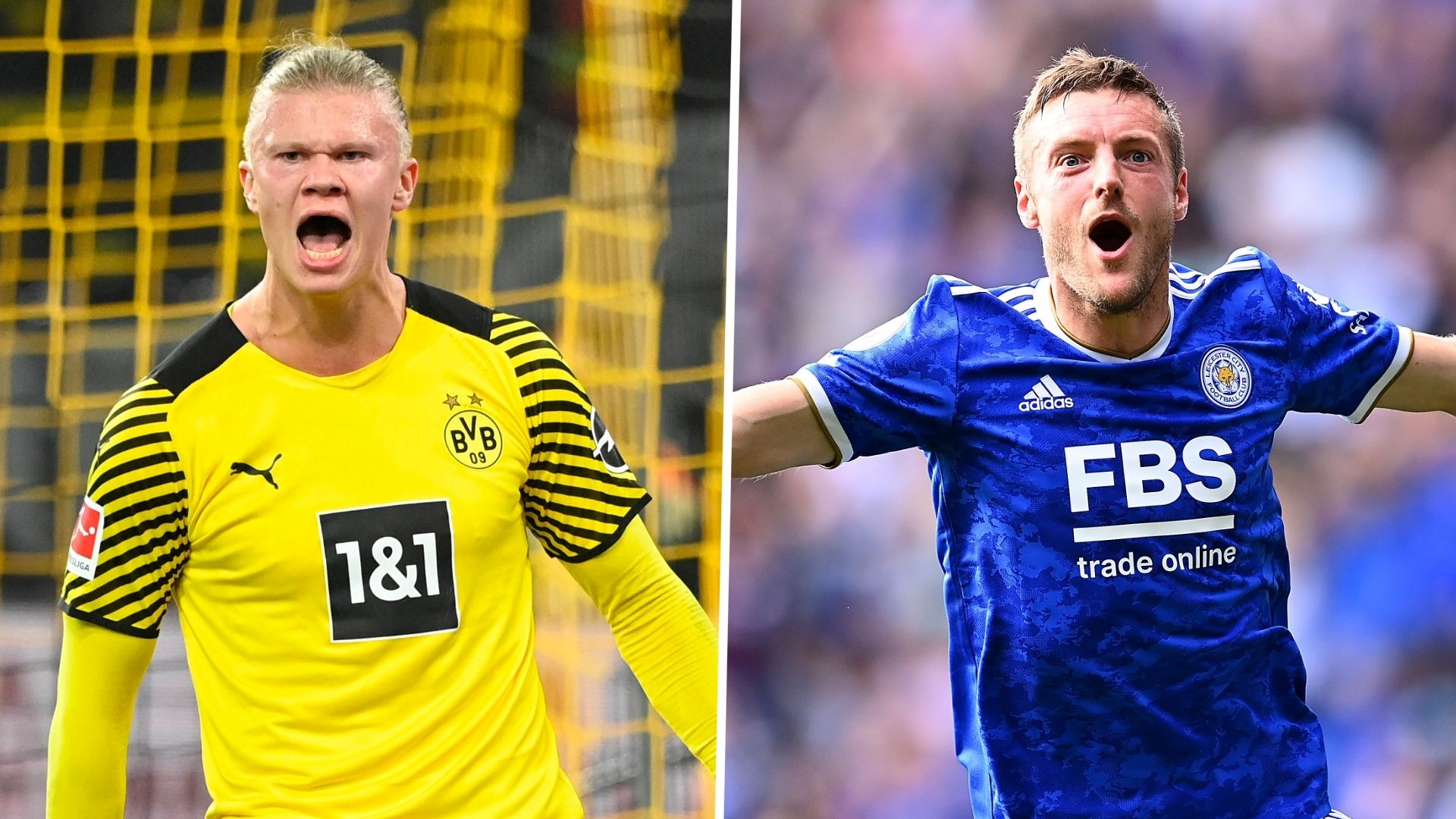 Erling Braut Haaland & Jamie Vardy