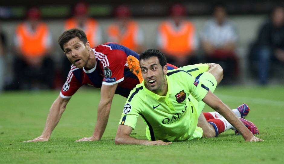 ONLY GERMANY Sergio Busquets Xabi Alonso Bayern Munchen Barcelona 2015