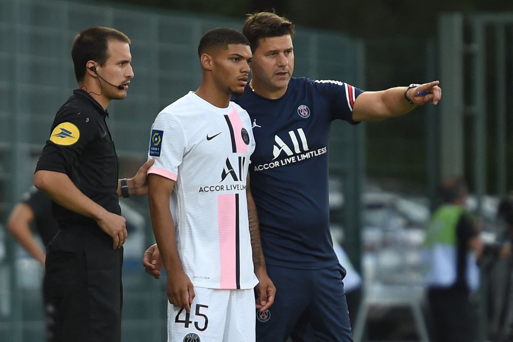 Mauricio Pochettino et Alexandre Fressange.