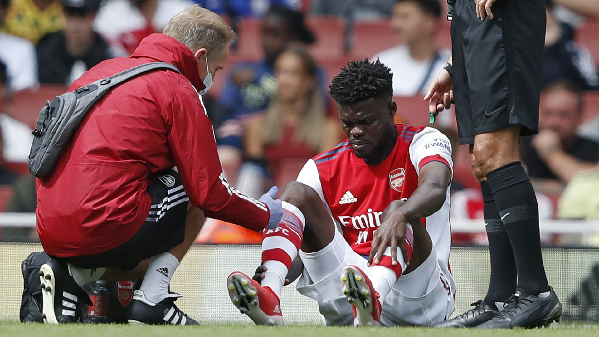 Thomas Partey Arsenal injury 2021-22