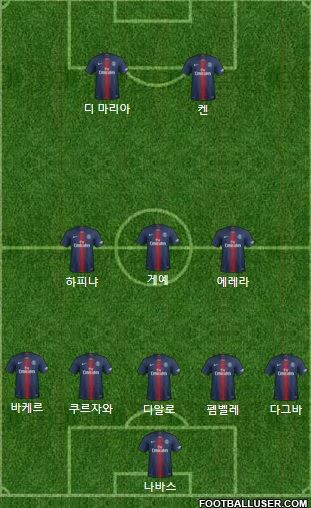 PSG 선발 라인업 vs 몽펠리에