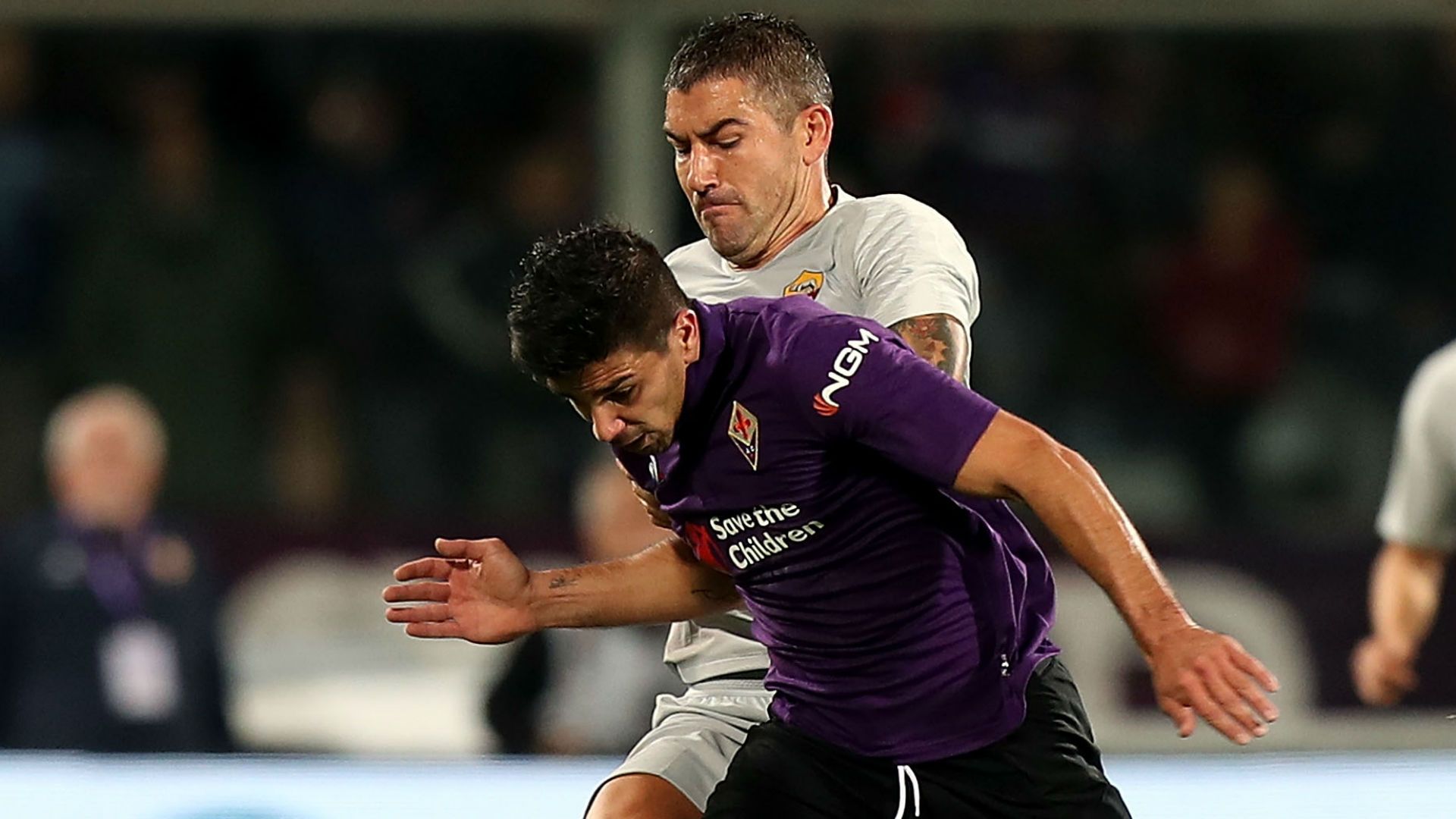Giovanni Simeone Kolarov Fiorentina Roma Serie A