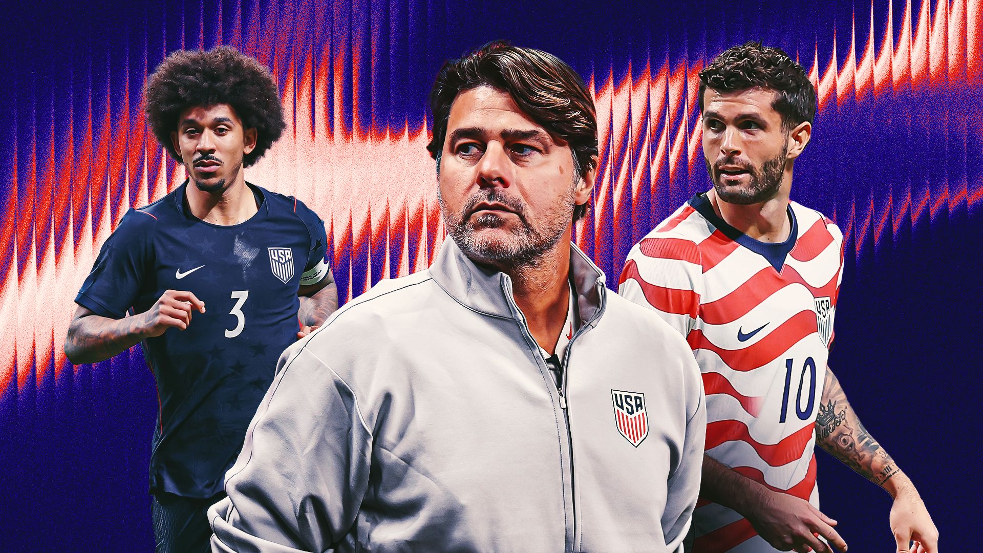 Poch, Pulisic and Richards GFX