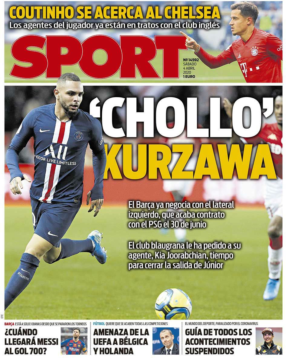 4 April 2020 Sport