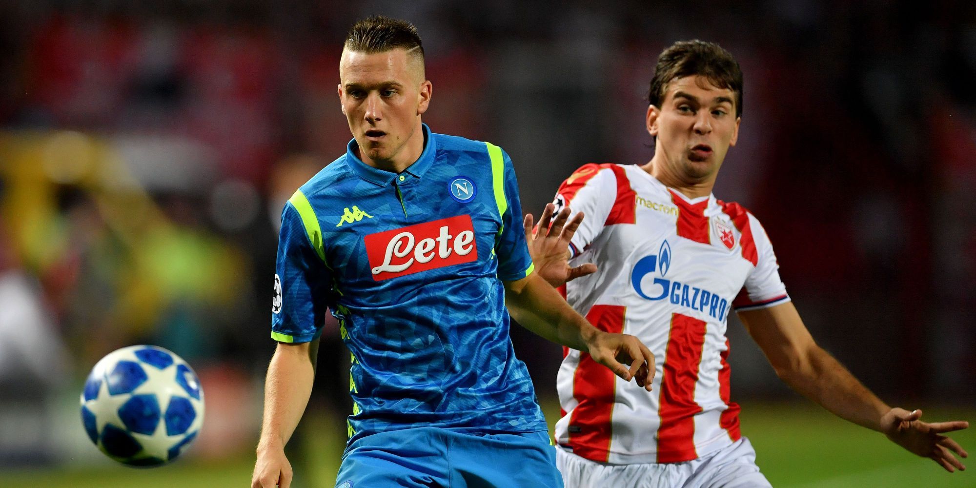Piotr Zielinski Filip Stojkovic Crvena Zvezda Napoli Champions League