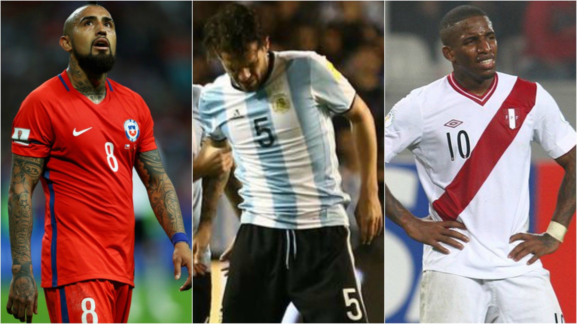 Ausentes fecha 18 eliminatorias