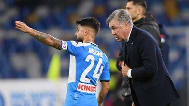 Ancelotti Insigne - Napoli Genoa