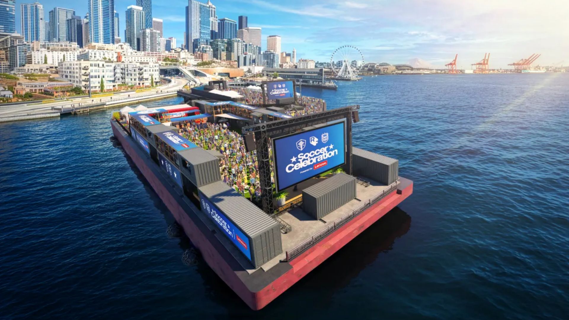 World Cup barge Seattle