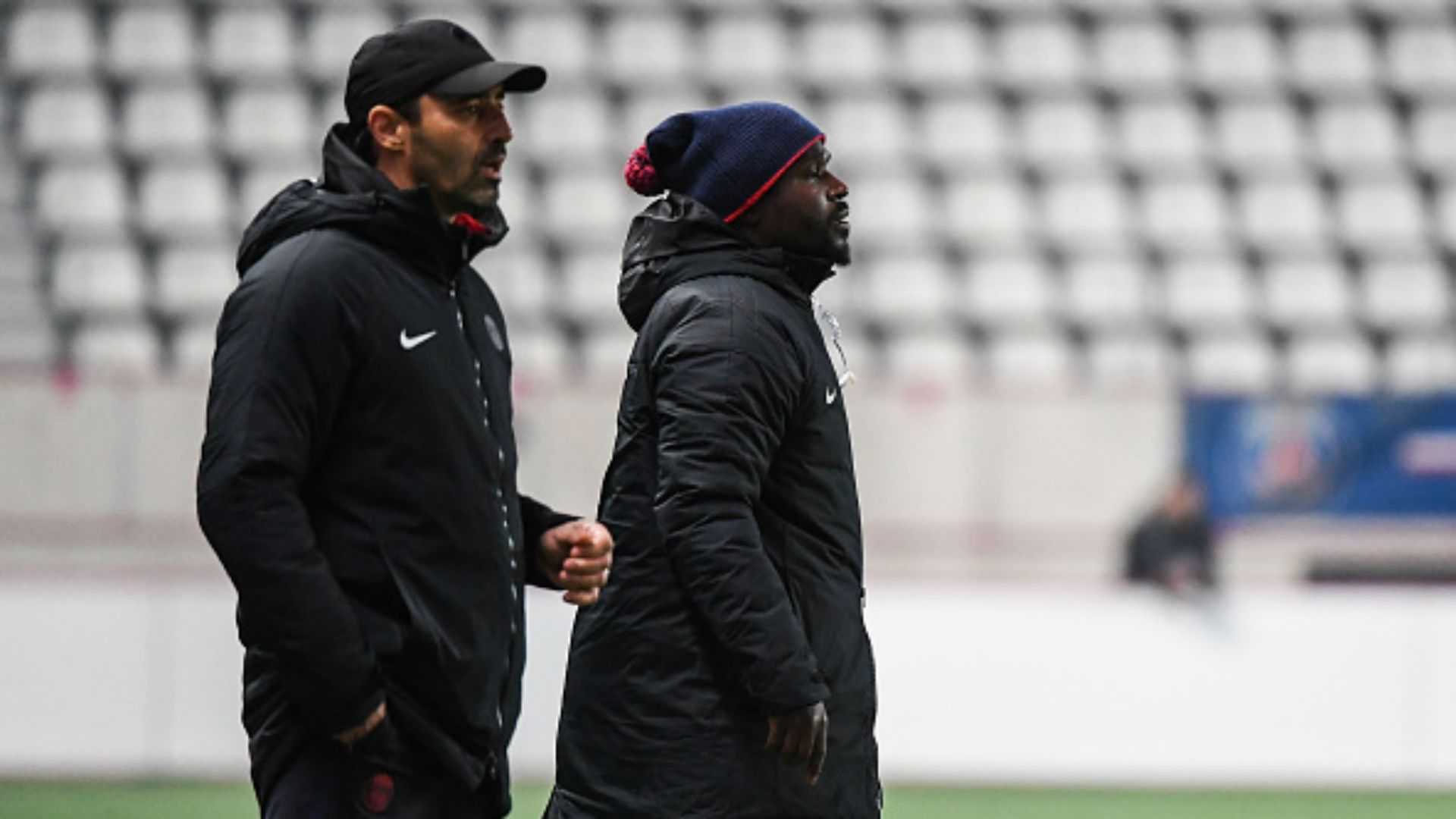 Olivier Echouafni Bernard Mendy PSG Montpellier