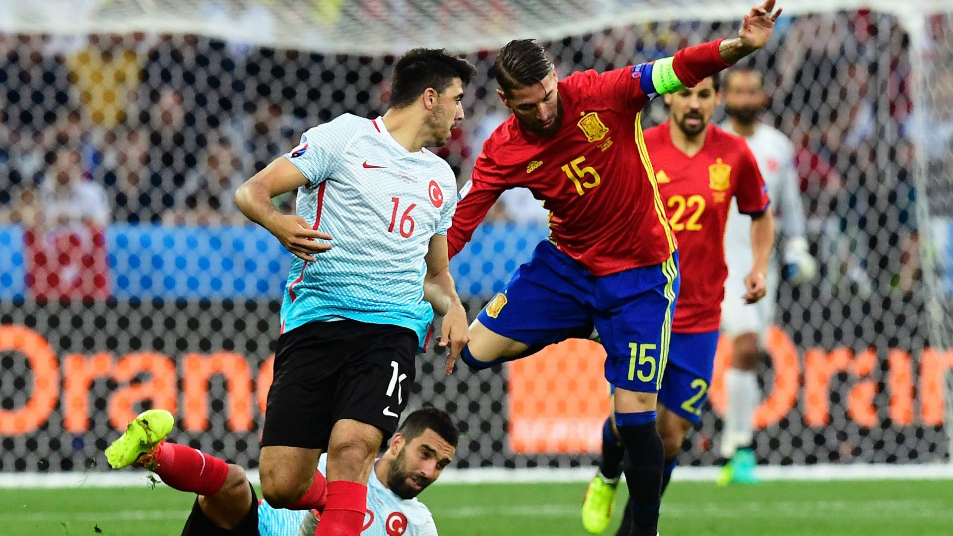 Sergio Ramos Spain Turkey Euro 2016