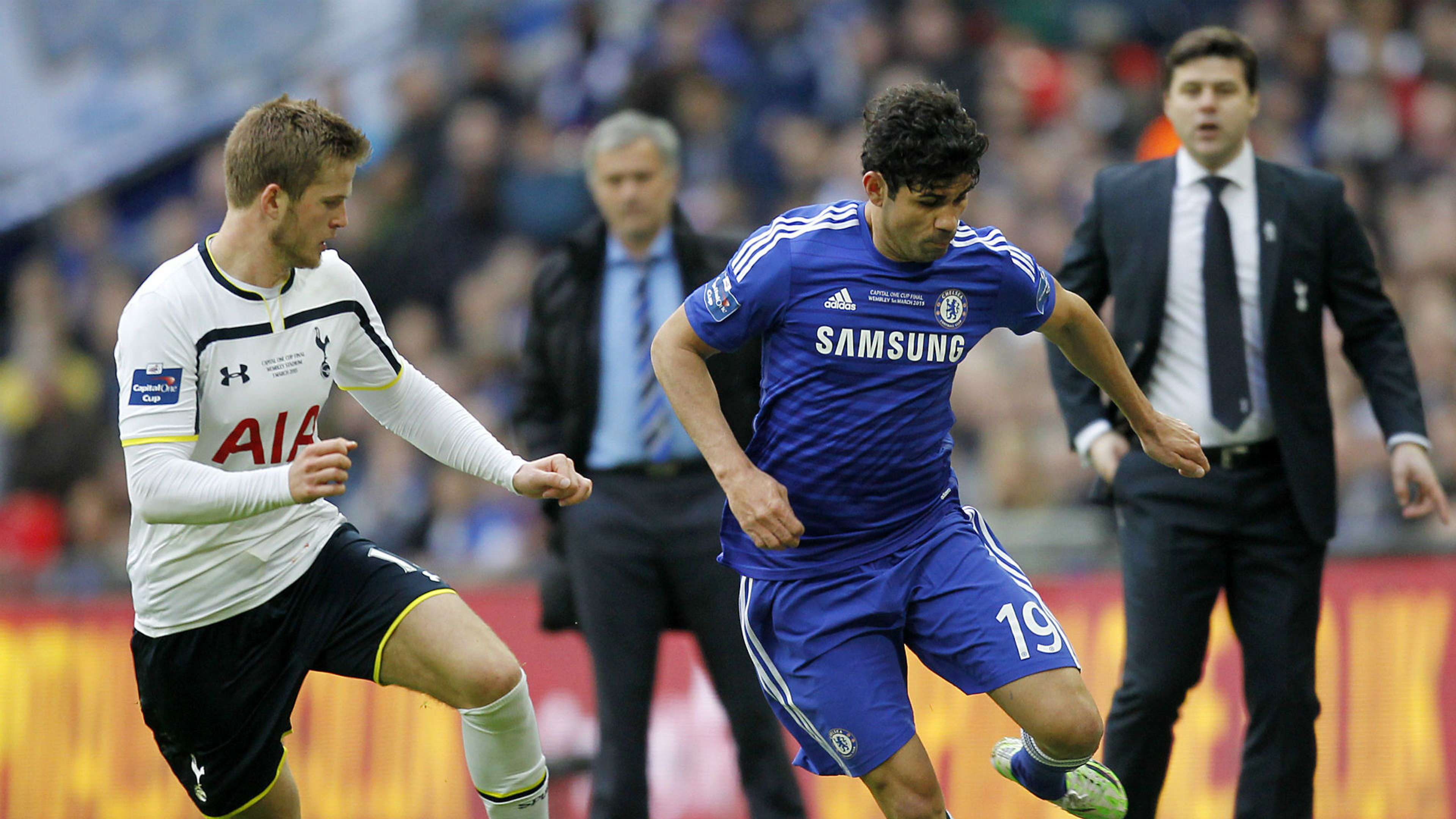 Eric Dier Tottenham Diego Costa Chelsea League Cup final 2015