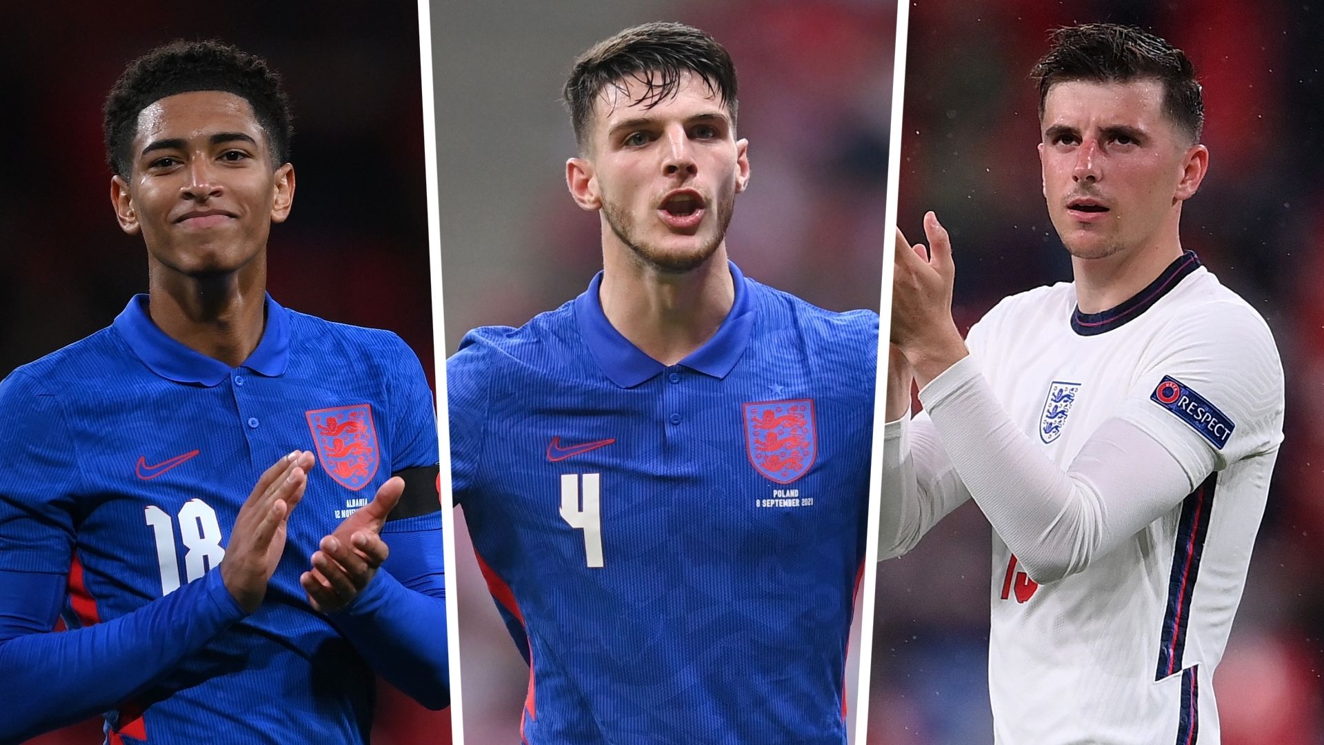 Jude Bellingham Declan Rice Mason Mount England GFX