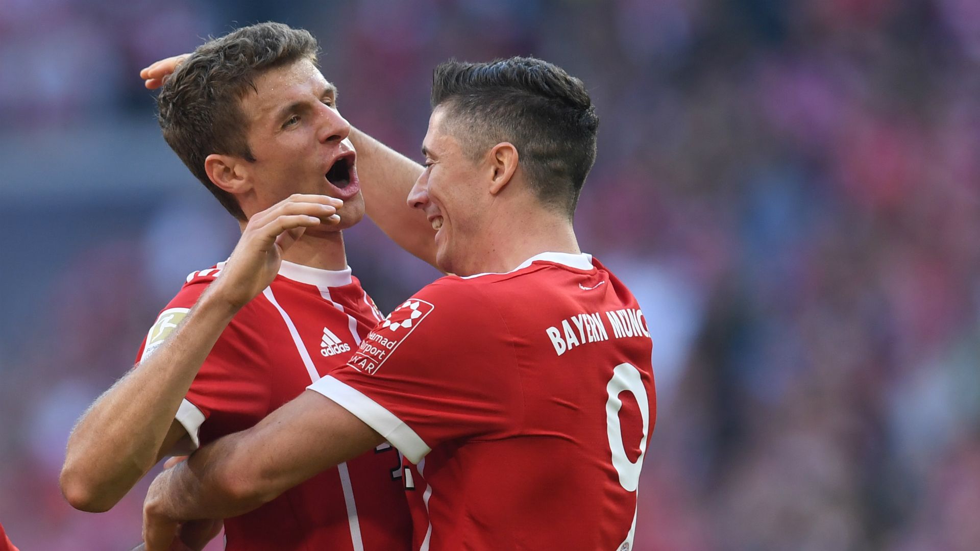 Robert Lewandowski Thomas Muller Bayern Munich