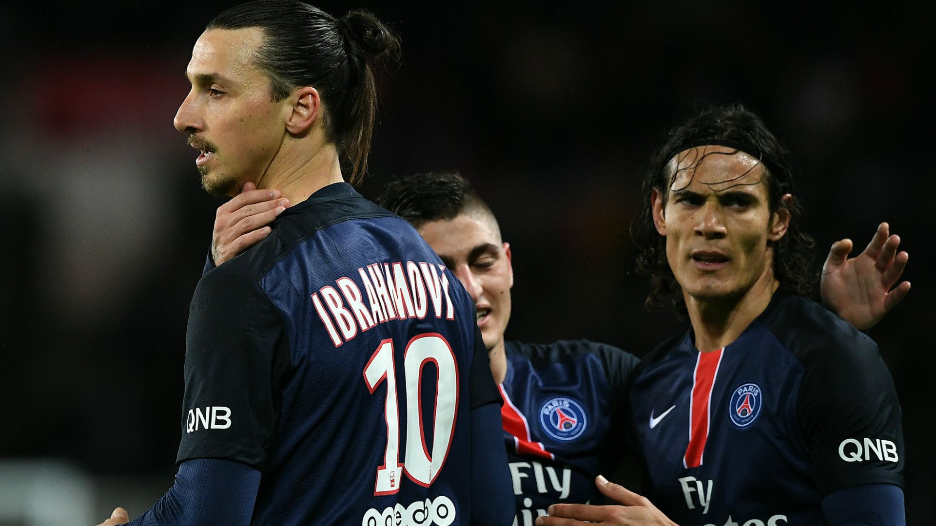 Zlatan Ibrahimovic Edinson Cavani PSG Ligue 1 29042016