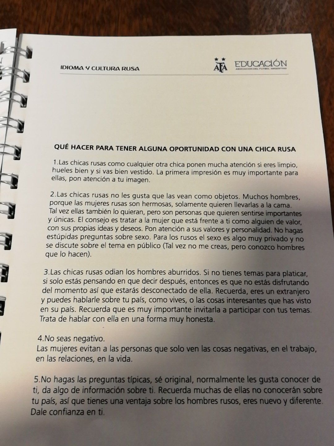 Cultural Manual Argentina FA