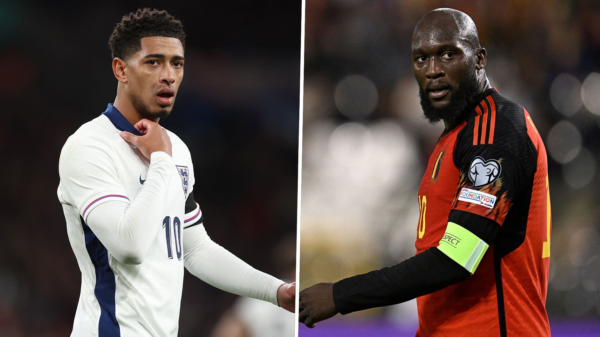 Jude Bellingham Romelu Lukaku England Belgium