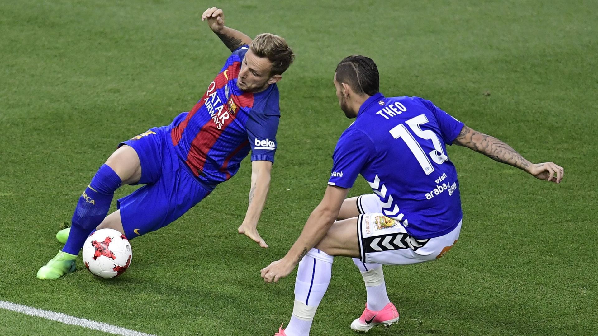Ivan Rakitic Theo Hernandez Barcelona Alaves Copa del Rey 27052017