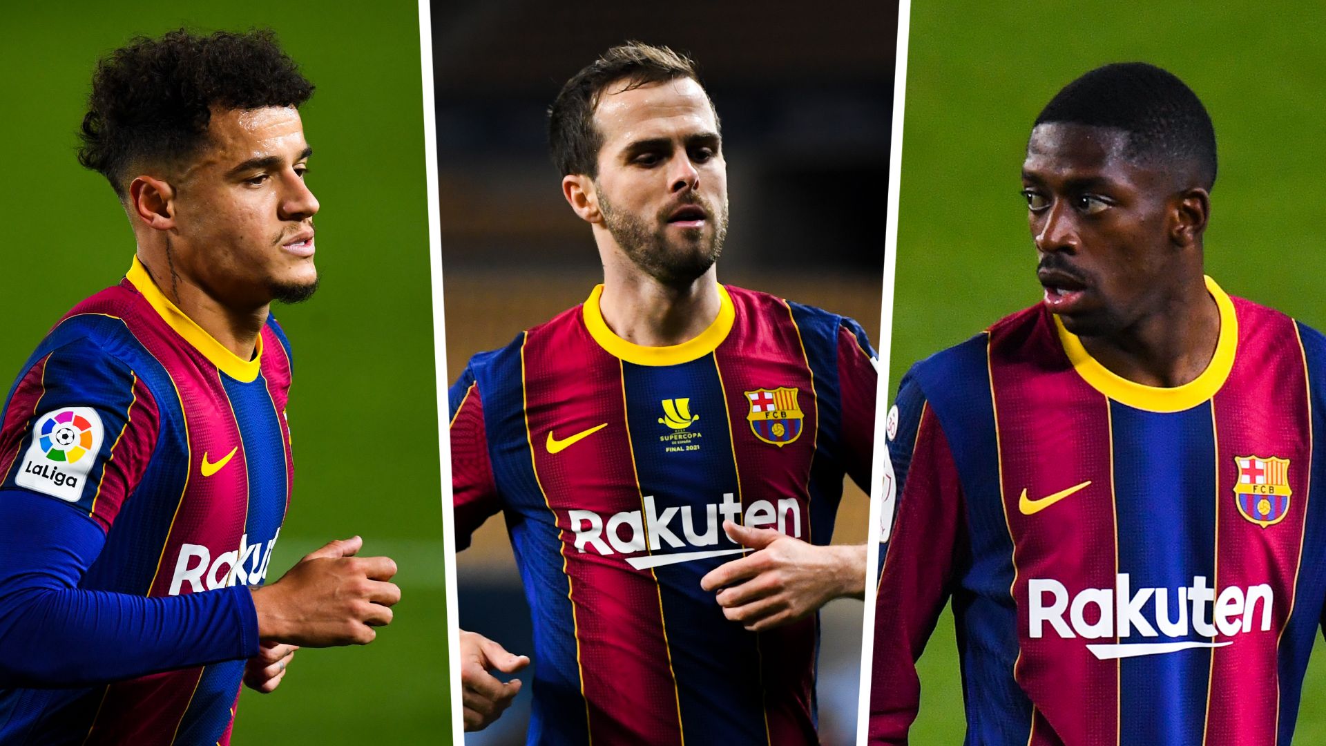Philippe Coutinho Ousmane Dembele Miralem Pjanic Barcelona