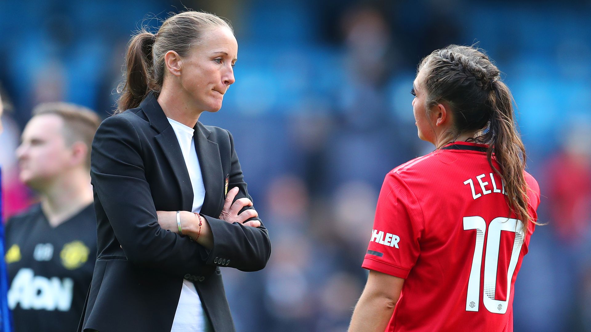 Casey Stoney Katie Zelem Manchester United 2019