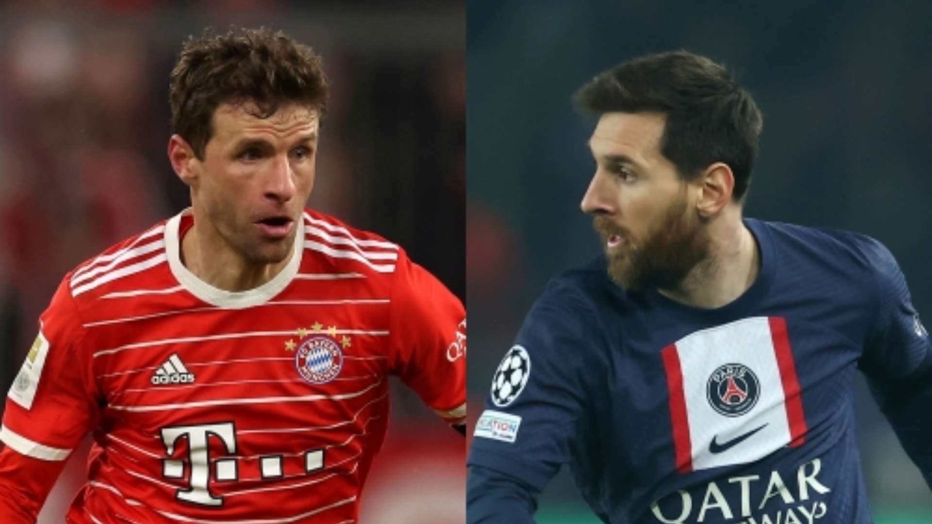 Thomas Müller Bayern Lionel Messi PSG
