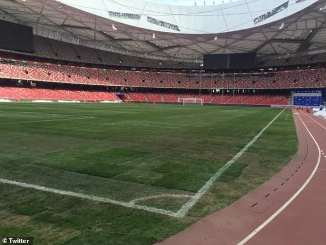 Bird's nest stadium downpour in 2016