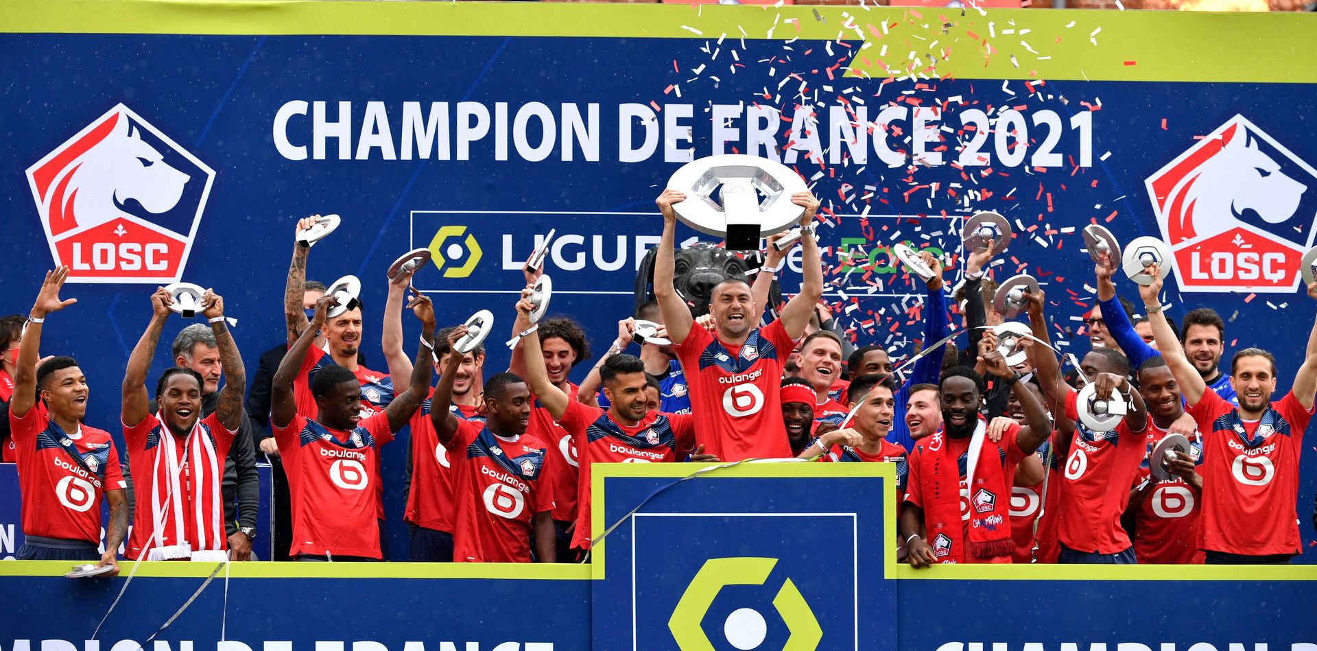 Lille champions celebration