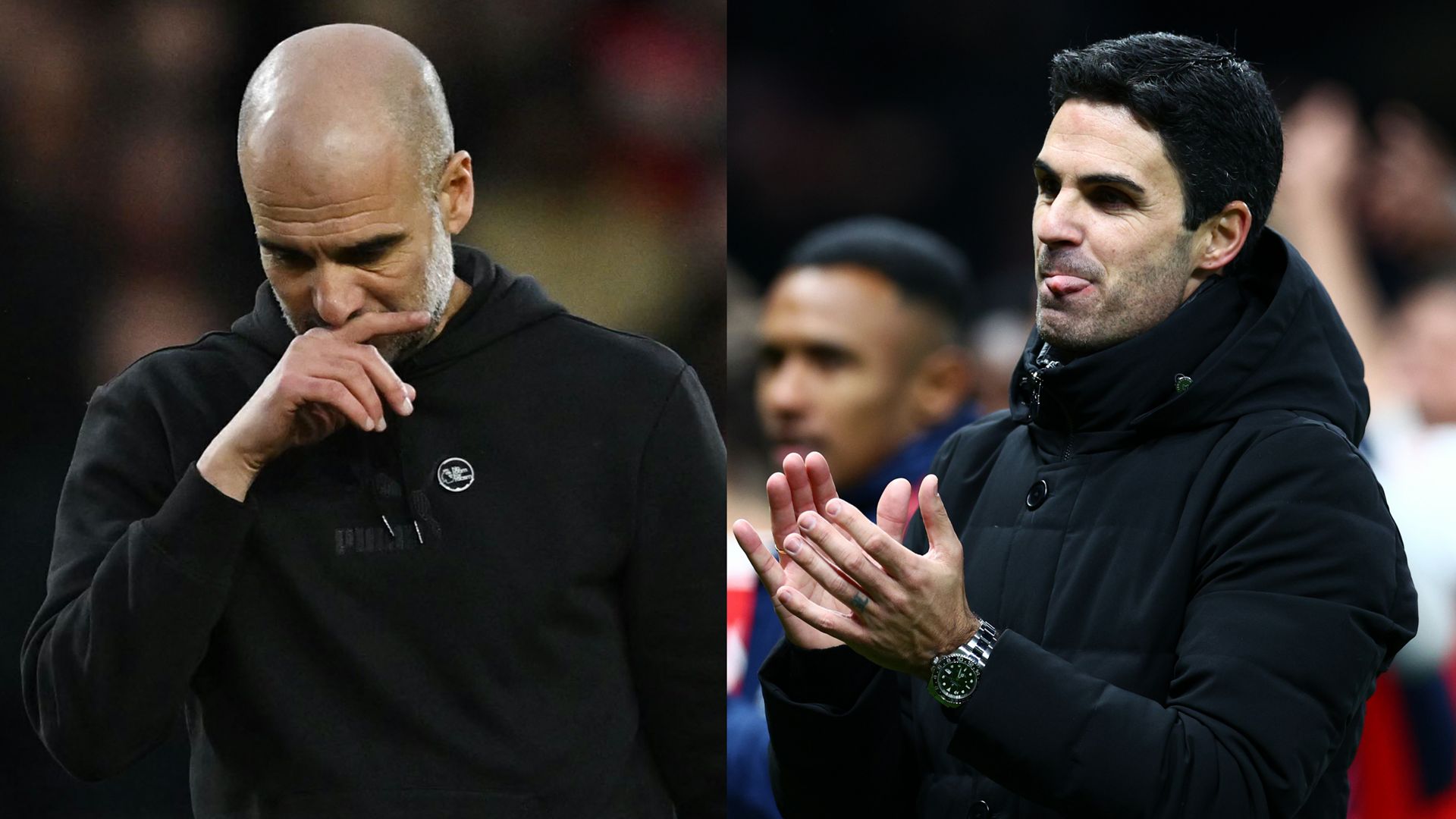 Pep Arteta split