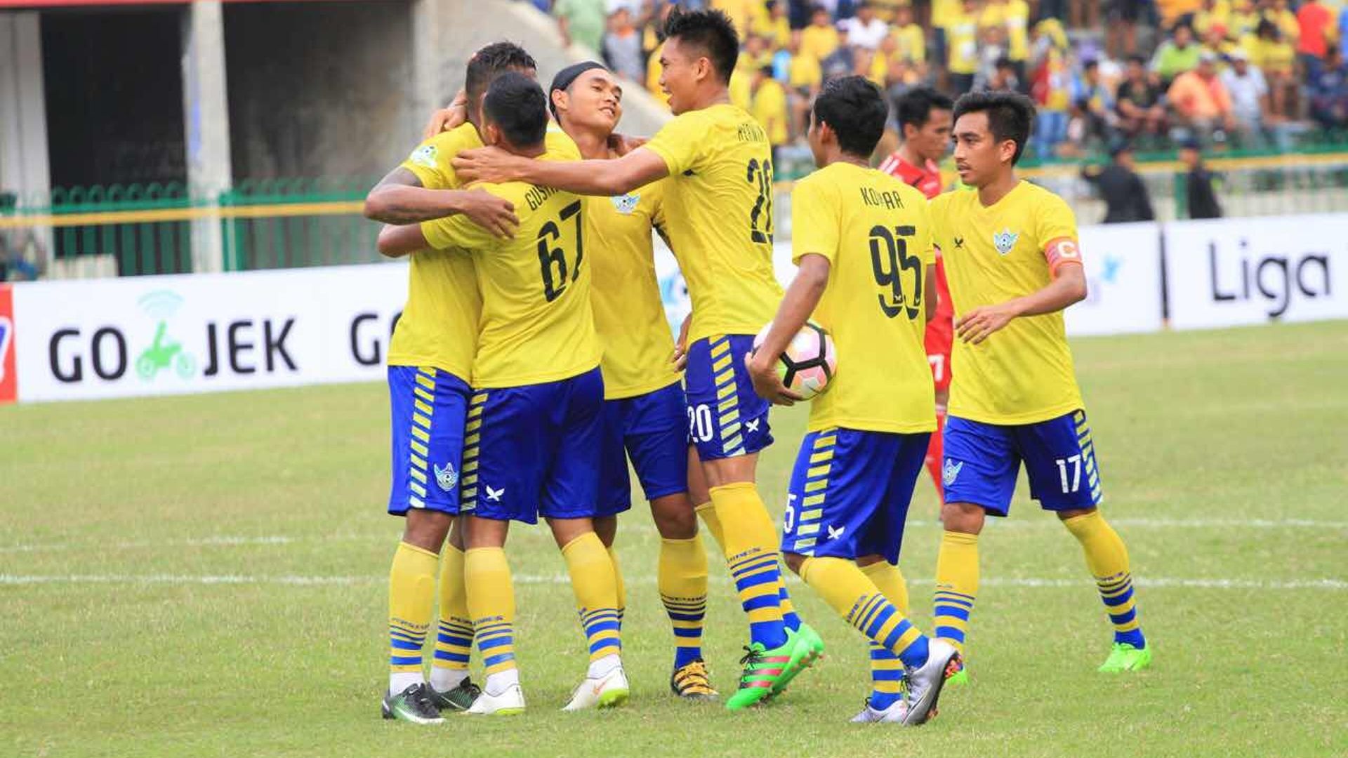 Selebrasi Persegres Gresik United