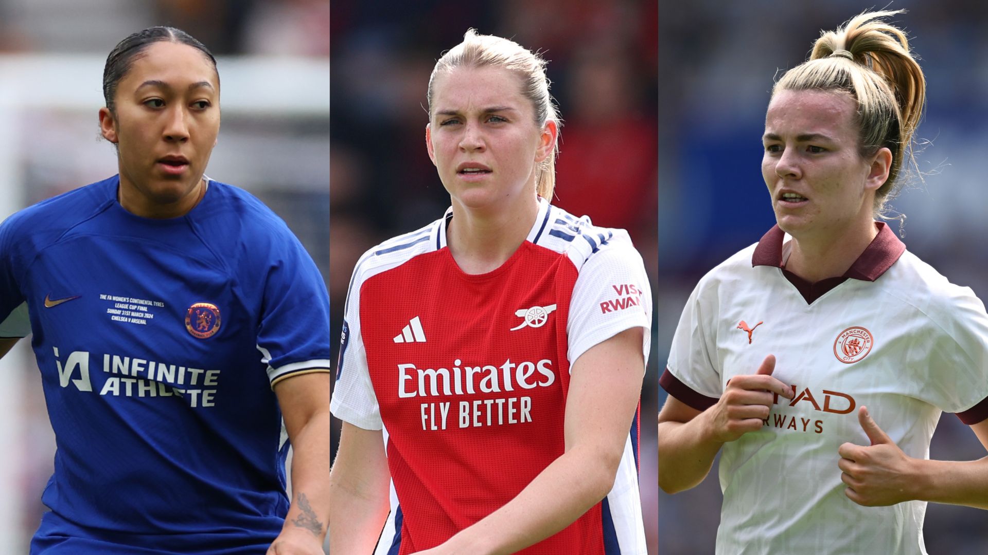 GFX Lauren James Alessia Russo Lauren Hemp 2023-24