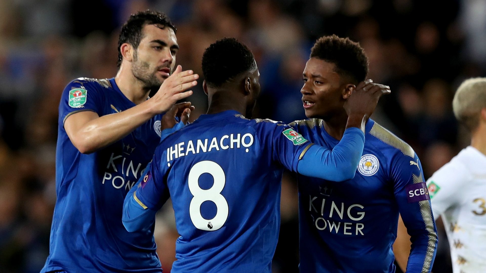 Leicester City celebrate