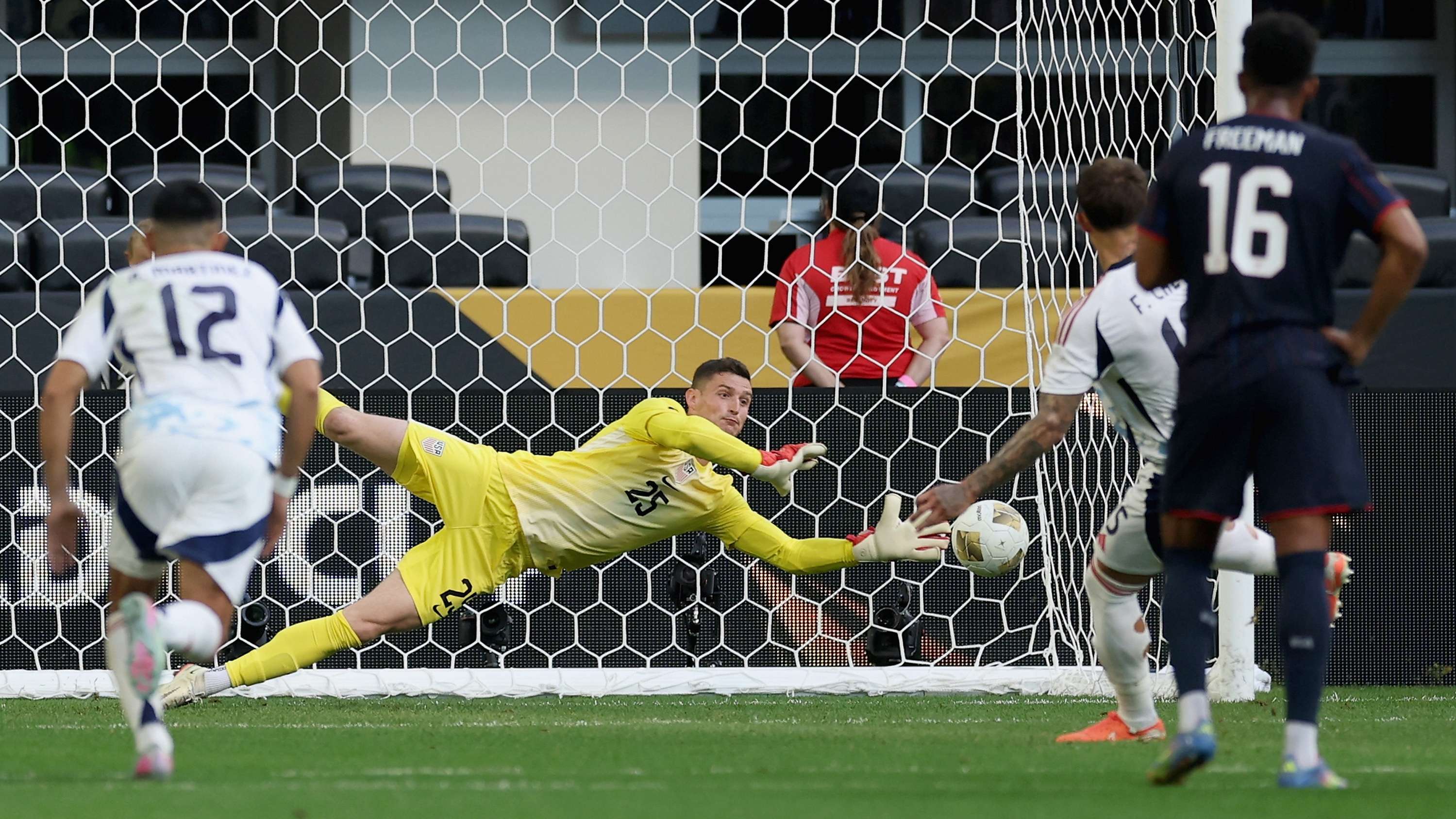 Matt Freese USMNT vs Costa Rica HIC