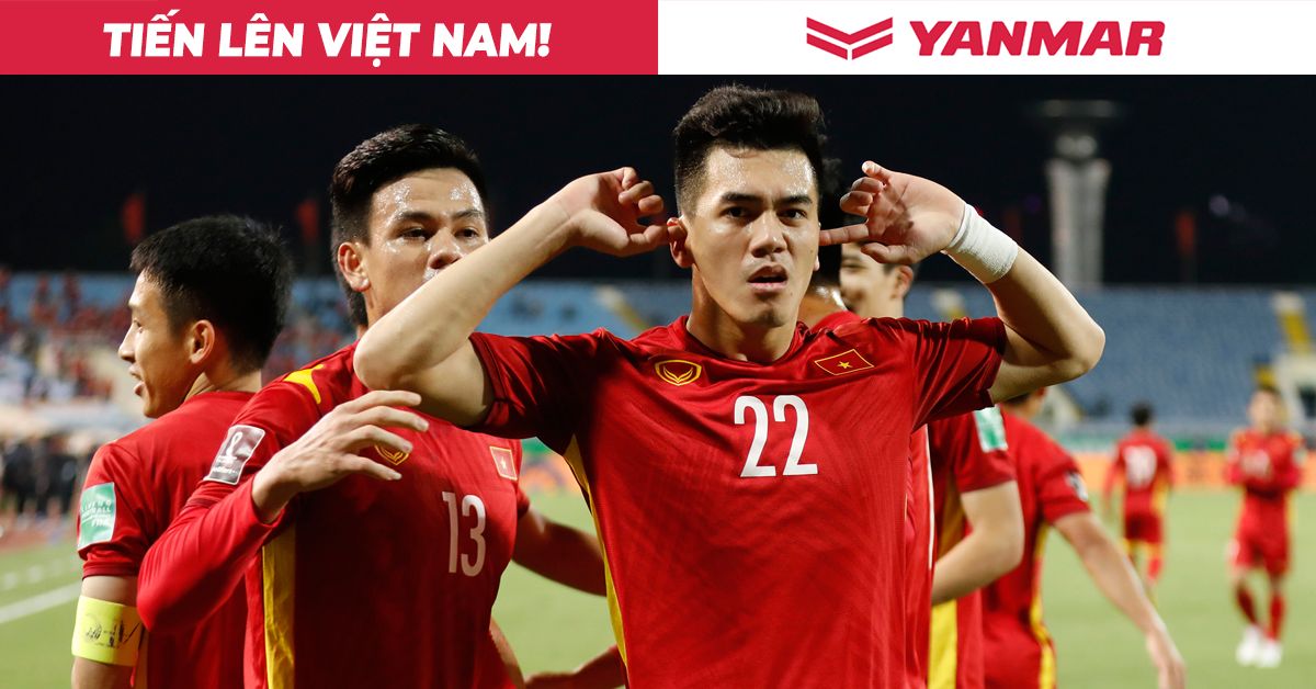 Nguyen Tien Linh Vietnam WCQ 2022 Yanmar banner