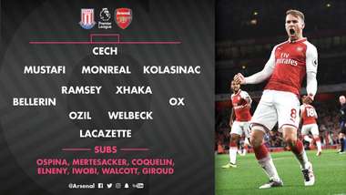 arsenal vs stoke 19-8-17