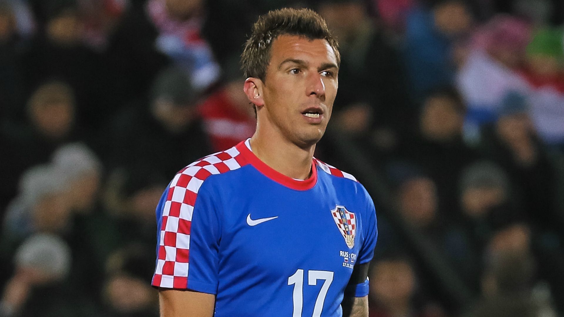 Mario Mandzukic with Croatia shirt