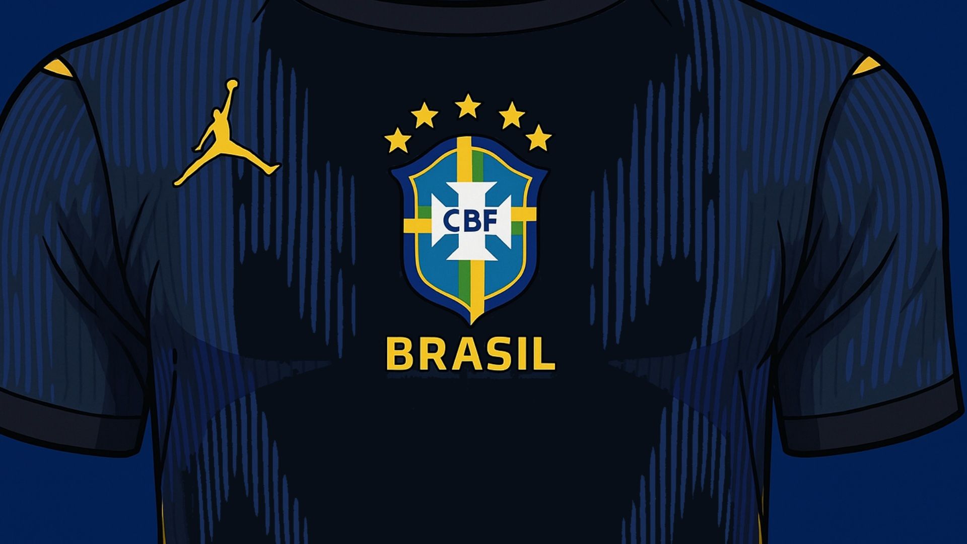 camisa desenho brasil azul 2026