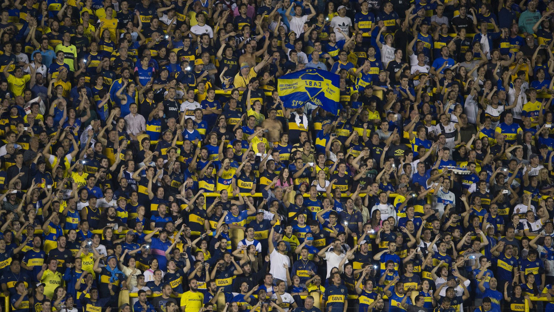 Boca Palestino Copa Libertadores Bombonera Buenos Aires 16042015