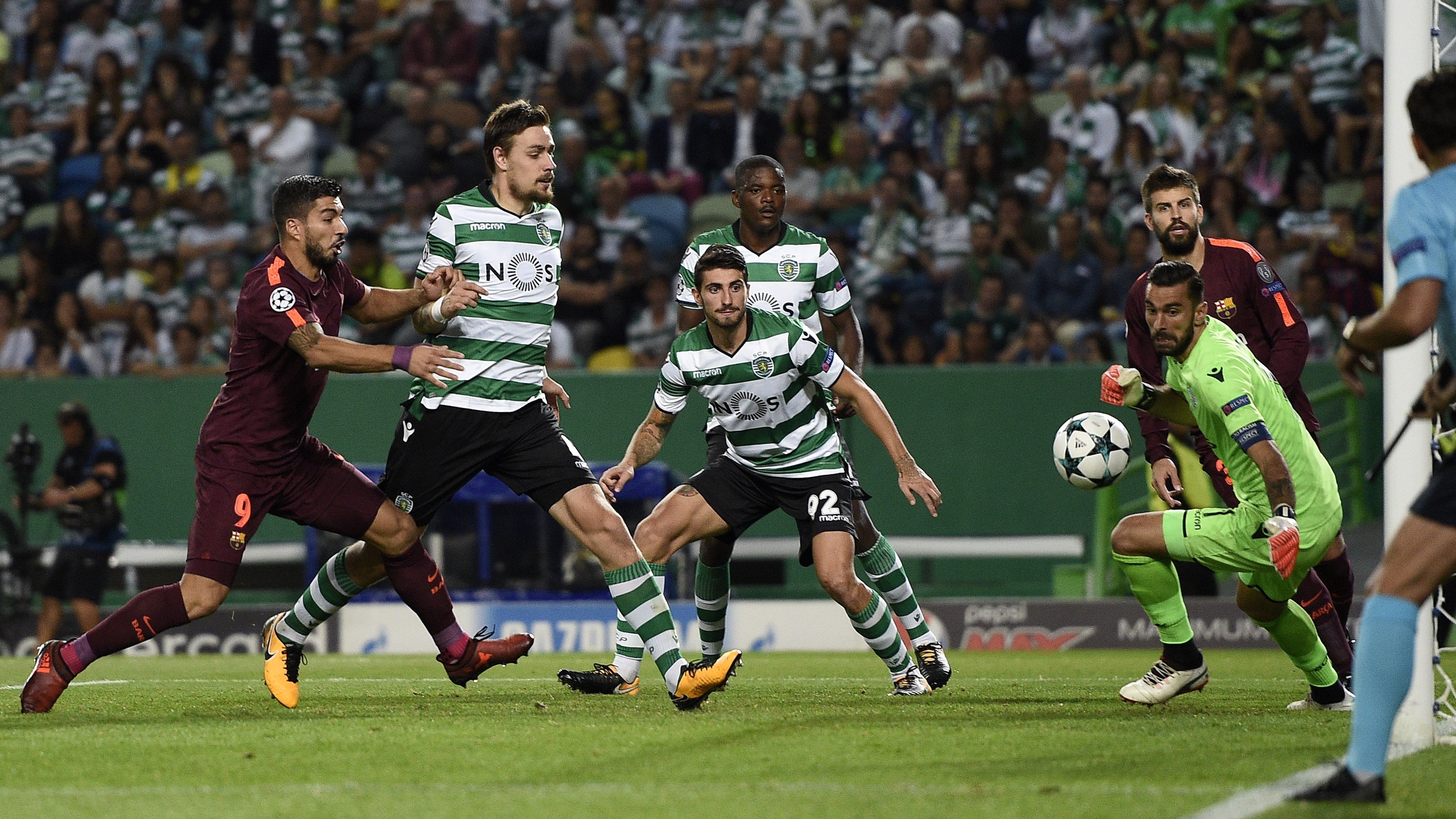 Gol Sporting CP Barcelona UCL 27092017