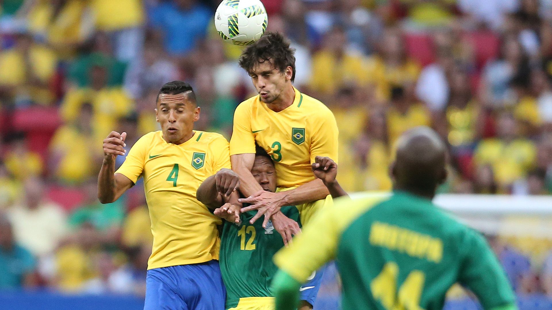 Marquinhos Rodrigo Caio Brazil South Africa Rio 2016 Olympics 04082016